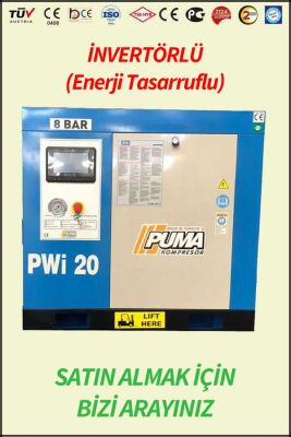 VİDALI KOMPRESÖR Akuple Motorlu - Düşük Devirli - İnvertörlü Enerji Tasarrufu Sağlayan - Düşük Ses Desibelli - Yüksek Verimli - LCD Ekranlı - Büyük Radyatörlü - 2 Yıl Garantili - Vidalı Kompresör - 1